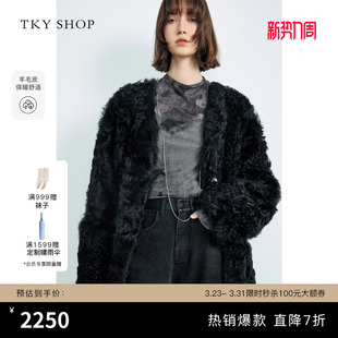 TKY 外套 SHOP托斯卡纳皮毛一体外套女秋冬皮草气质高级感保暖冬装