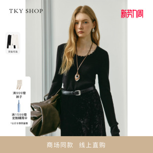 商场同款 打底毛针织衫 TKY 女2025秋新款 10I1MA04N060 SHOP羊毛衫