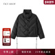 商场同款 TKY SHOP黑色立领短款 鹅绒服2025年冬新款 10I1HA00D314