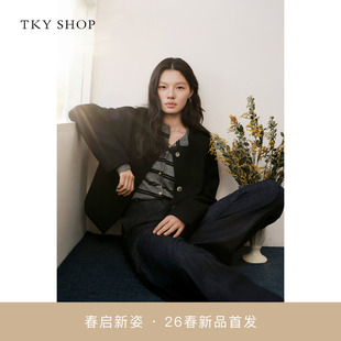 TKY SHOP小香风短外套2026春新款 廓形外套10J1DA03B037 商场同款