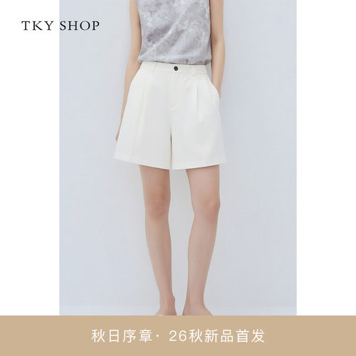 TKYSHOP高腰阔腿短裤