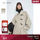 气质中长款 TKY SHOP翻领牛角扣双面呢羊毛大衣女2025新款 毛呢外套