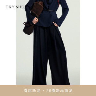 休闲裤 10J1PA05C055 女2026春款 SHOP高腰显瘦阔腿裤 商场同款 TKY