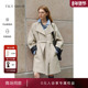 商场同款 TKY SHOP中长款 系带风衣女2025秋新款 外套10I1BA03L041