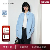 女2025冬新款 10I1KA01P021 SHOP纯棉宽松长袖 衬衫 商场同款 TKY