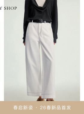 [商场同款]TKY SHOP九分直筒牛仔裤2026春新款阔腿裤10J1OA02A054