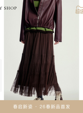 [商场同款]TKY SHOP网纱长裙2026春新品气质半身裙10J1SA01A083