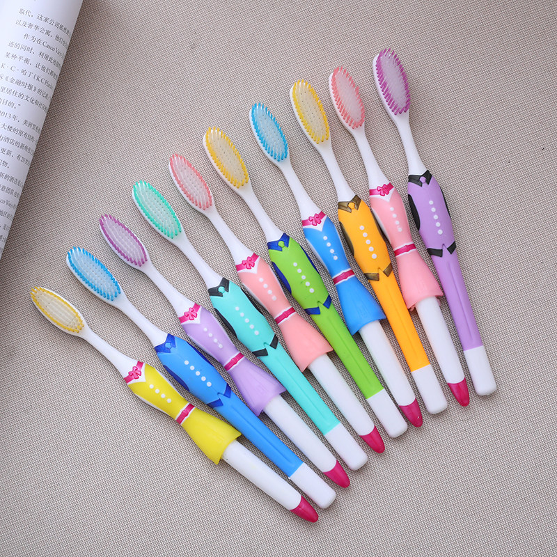 情侣款细软毛牙刷10支