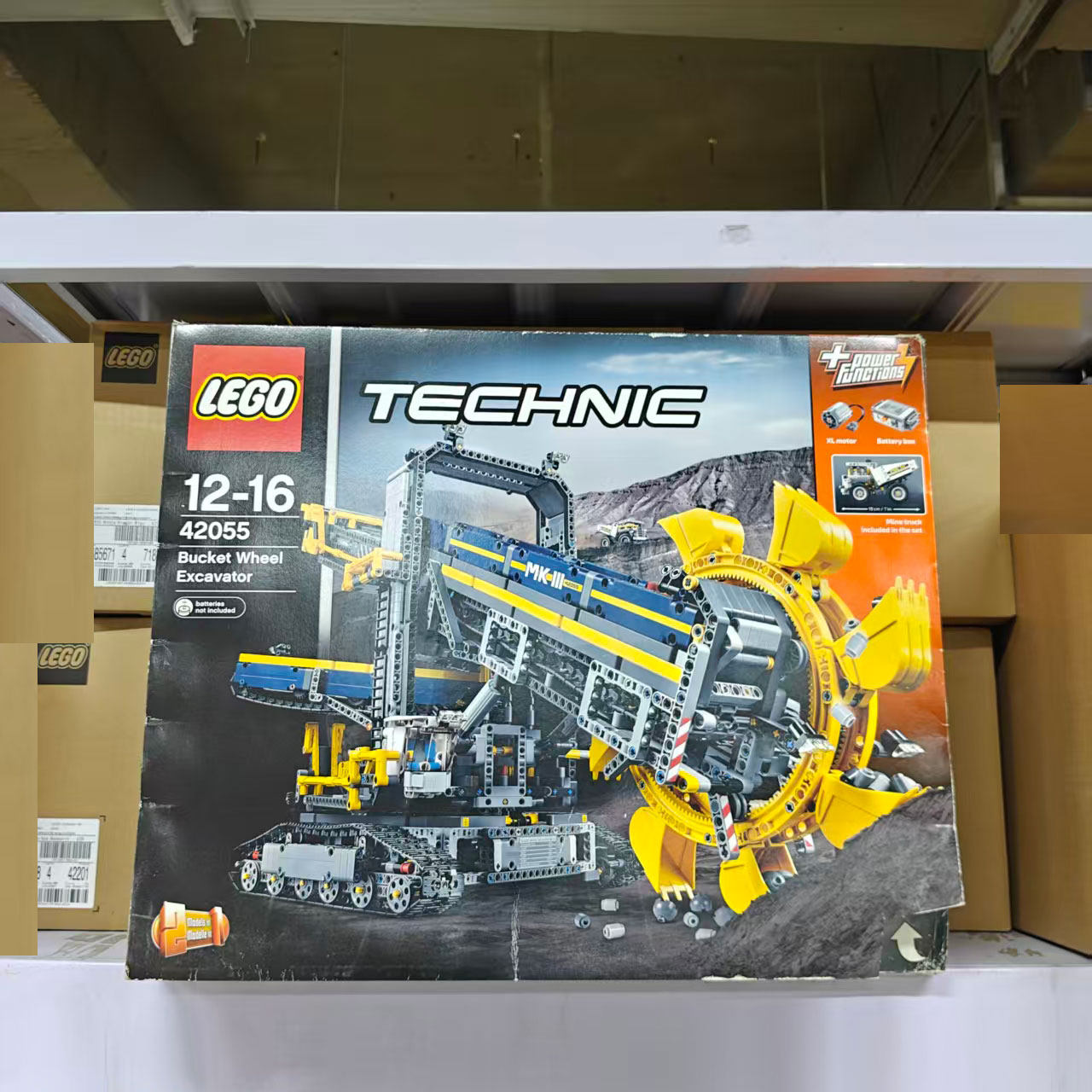 LEGO乐高科技机械组42055大型斗轮式挖掘机玩具礼物摆件生日