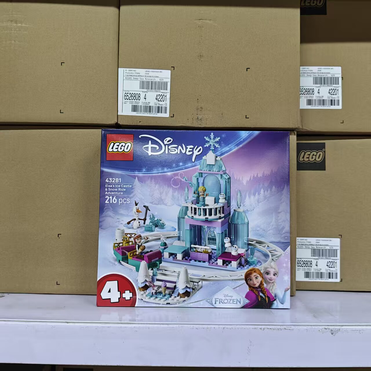LEGO乐高艾莎冰雪城堡43281雪上冒险迪斯尼公主女孩积木礼物生日