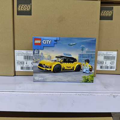 乐高LEGO城市黄色出租车60487拼插积木男孩女孩儿童玩具礼物生日