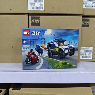 LEGO乐高城市组60479警察大追捕运囚车CITY儿童拼插积木玩具礼物