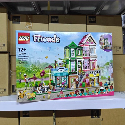 LEGO乐高好朋友女孩42670心湖城休闲广场礼物 拼搭积木生日摆件