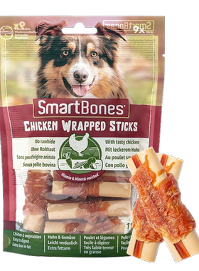 SmartBones狗狗磨牙棒10支尝鲜装