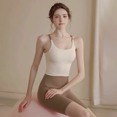 夏季吊带美背运动内衣女防震聚拢