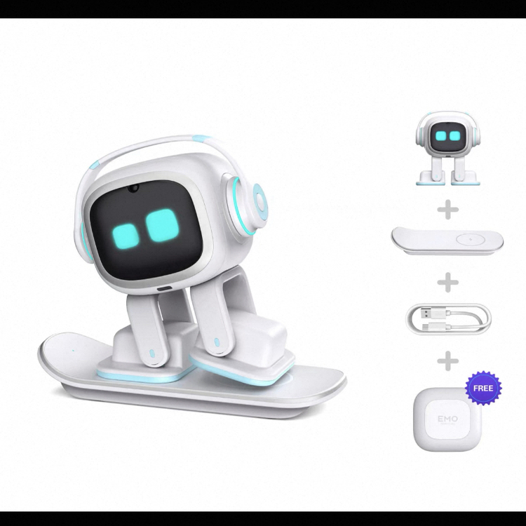 美国进口现货emo机器人智能情感交互语音AI桌面宠物机器人vector