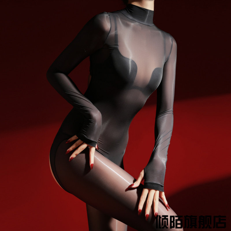 琉光连体衣男女性感全包紧身高领