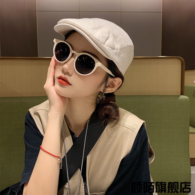 米色棉麻复古薄款ins风前进帽