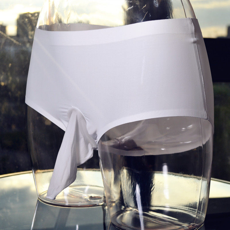 春夏款性感男青年透气舒适男士冰丝内裤U凸超薄无痕大码三角内裤