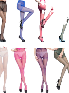 3-5条】丝袜裤袜打底彩色女丝袜子糖果色连裤袜夏季薄款百搭