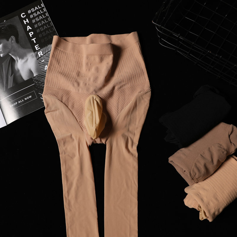 20d春秋面膜钢丝袜性感情趣丝袜男jj套无痕打底袜馬油袜