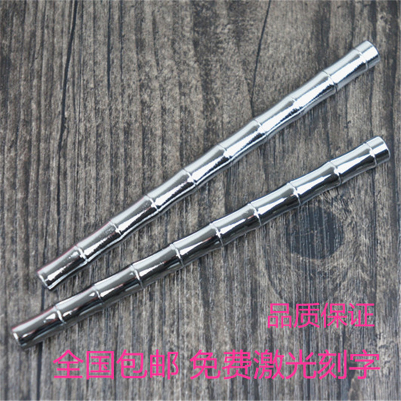 可拆卸竹节不锈钢笔中性笔签字纯铜笔可免费刻字学生礼品