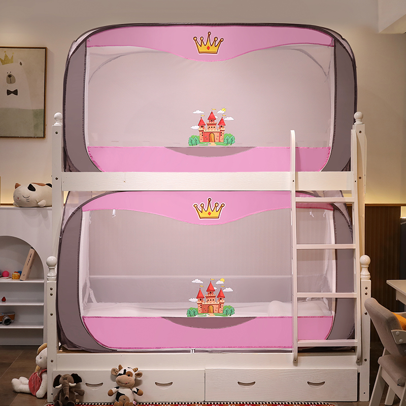 谷今蕾丝花边蚊帐活顶设计免安装