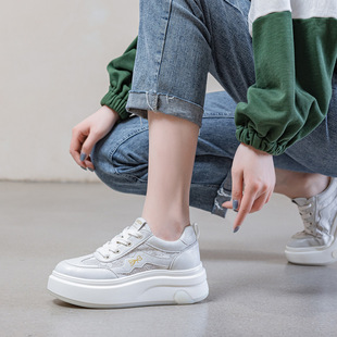 今年流行特惠真皮女鞋厚底小白鞋女2026新款夏季爆款透气网鞋学生