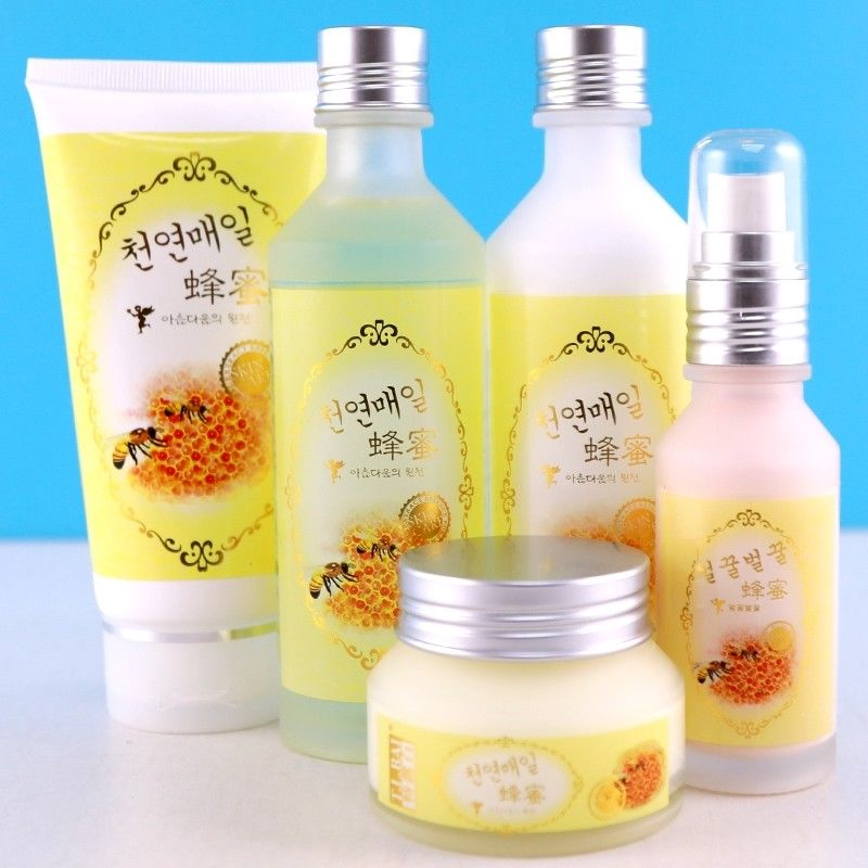 特露白蜜蜂系列洁面乳水乳面霜精华液补水保湿滋润提亮肤色