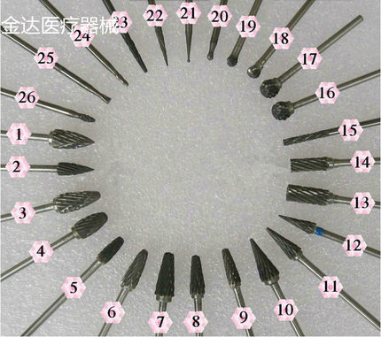 牙科口腔材料 齿科南韩打磨机用钨钢打磨头 低速钨钢磨头20只包邮