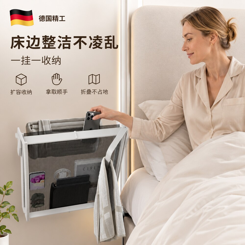 德式吸盘隐形浴巾架浴室