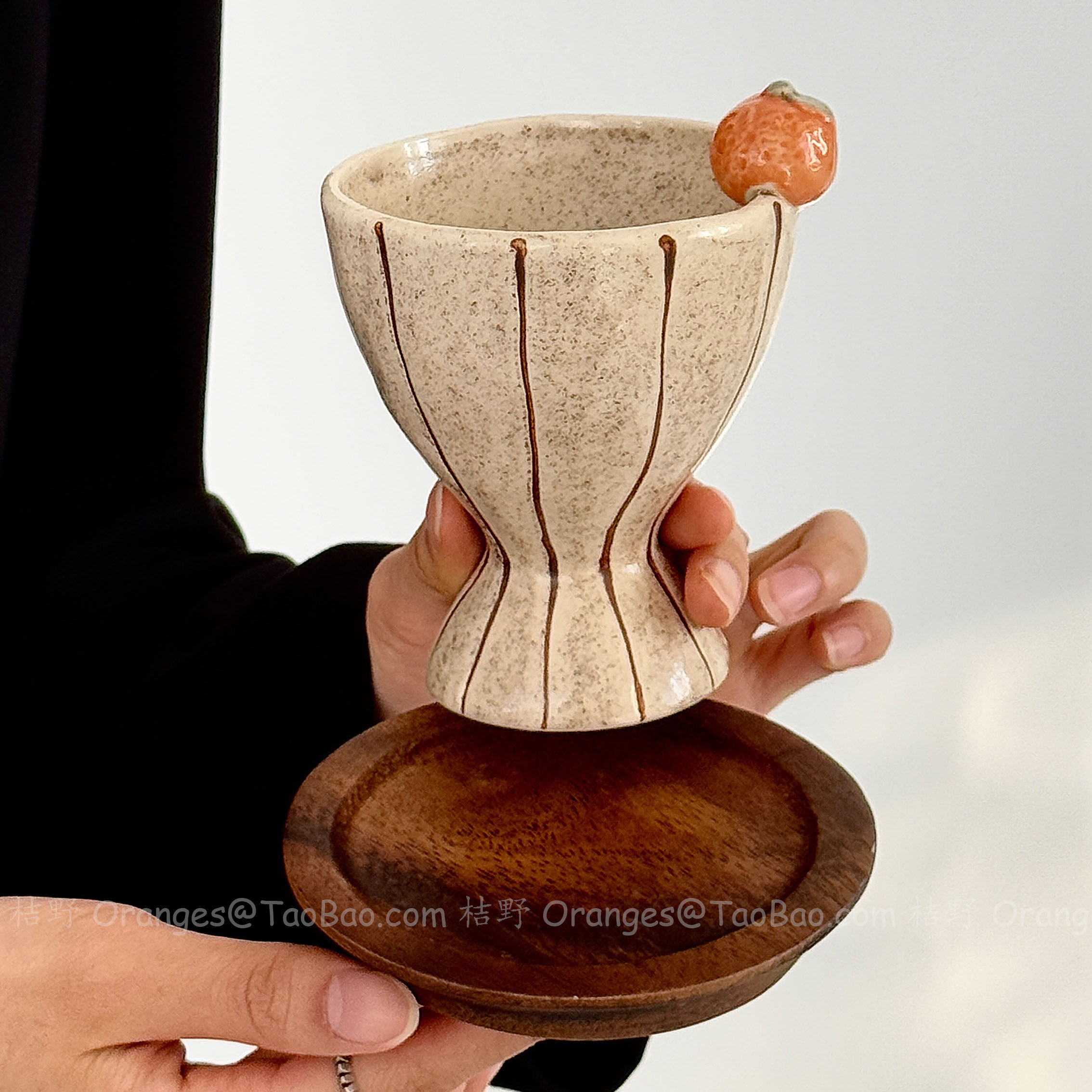 Oranges手作立体粗陶橘子陶瓷手握杯咖啡杯日式拉花拿铁杯子礼物,餐饮具,马克杯,淘宝优惠券,粉丝福利购,淘宝优惠卷