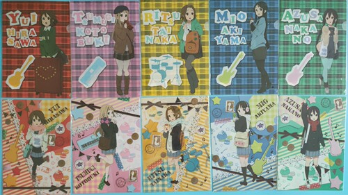 日版 轻音少女 K-ON 周边 罗森限定 平泽唯 中野梓 A4文件夹 全新 - 封面