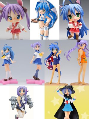 日版 幸运星 luckystar 泉此方 柊镜 柊司 GSC 粘土人 手办 景品