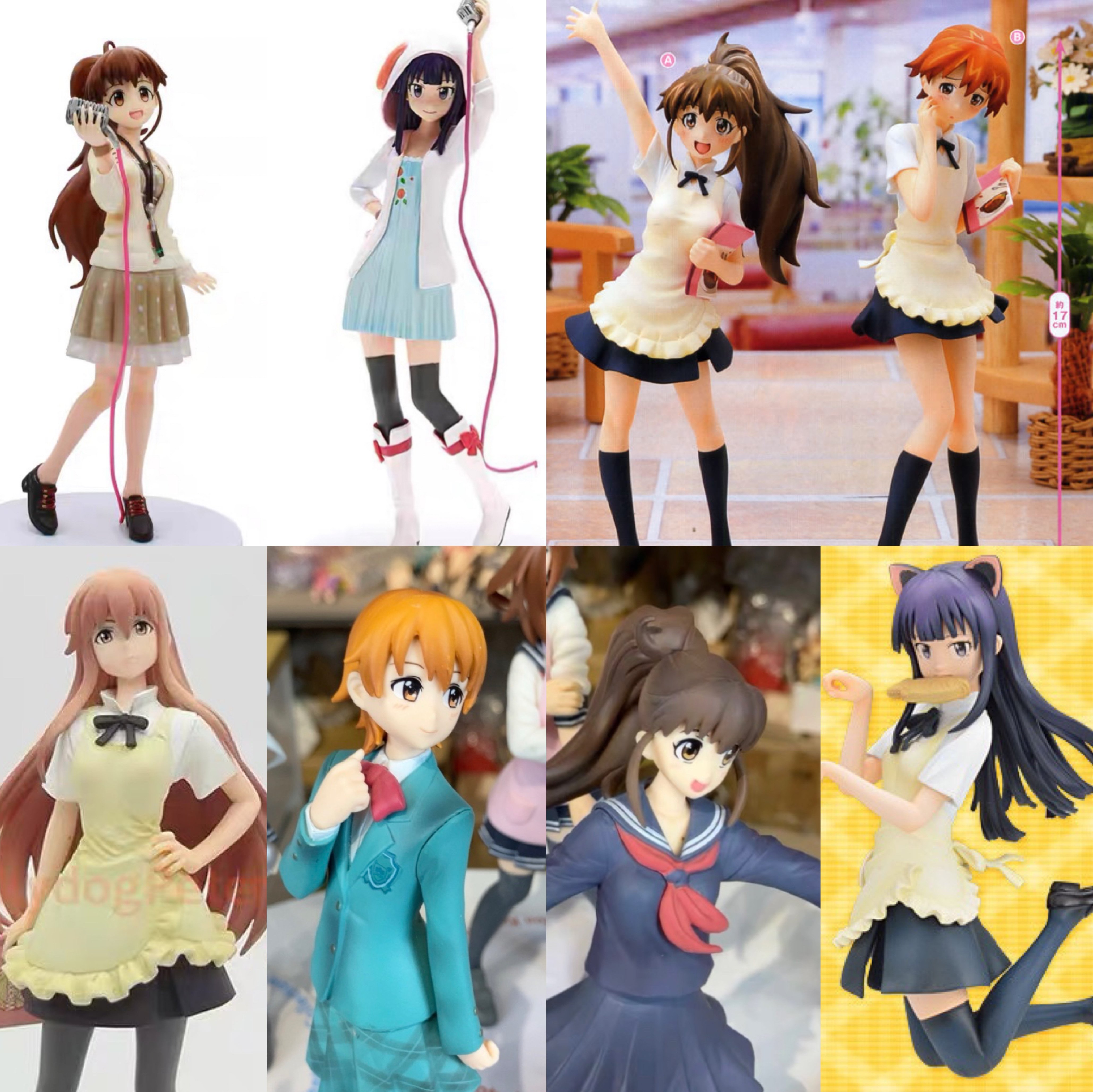 working 迷糊餐厅 种岛白杨 山田葵 伊波真昼  小鸟游梢 手办景品