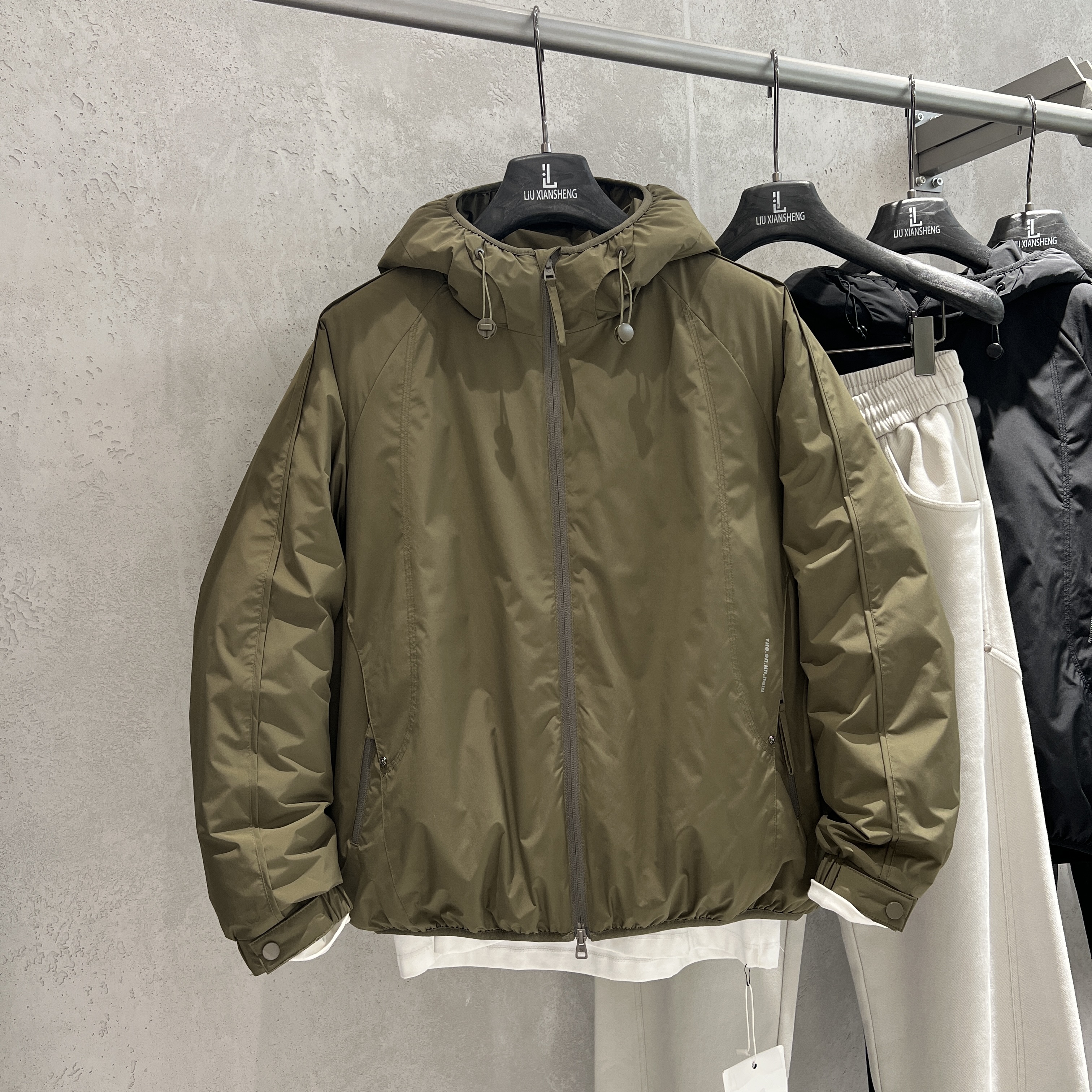 冬季新款男士90鹅绒连帽羽绒服