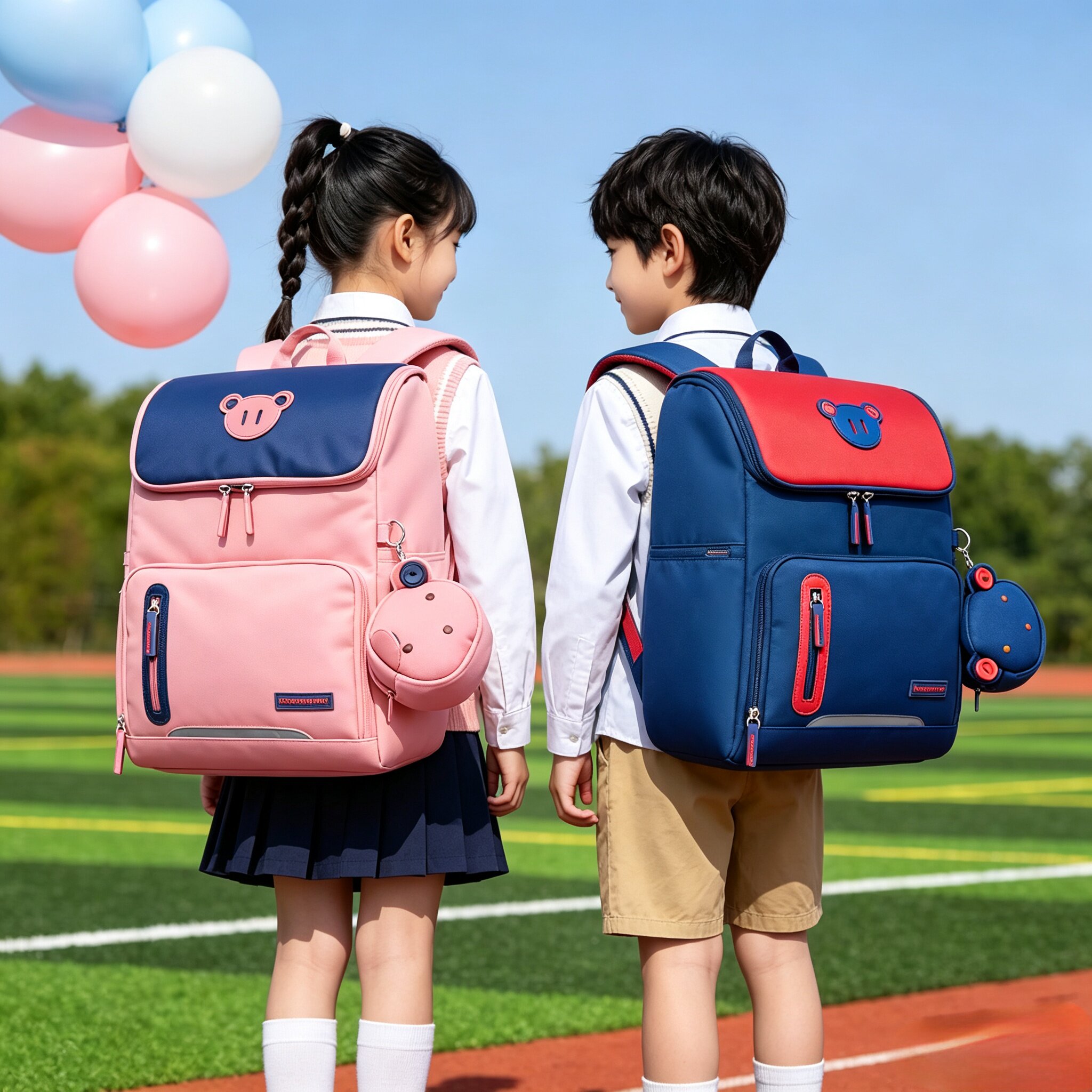 出口韩国日本小学生儿童书包超轻便减负护脊一二年级三到六年级