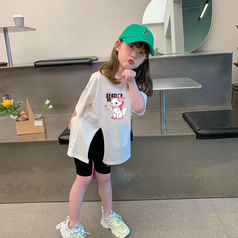 2022新款开叉洋气短袖套装