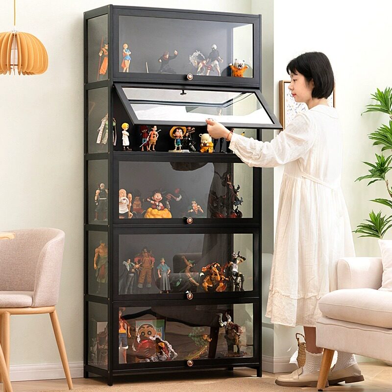 新疆包邮哥手办展示柜亚克力展架产品陈列柜货架模型玩具烟柜
