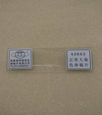 43603正常人染色体装片 生物切片 张家港浪花牌 装片涂片教学仪器