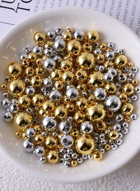 银饰金色银色仿珍珠4-12mm