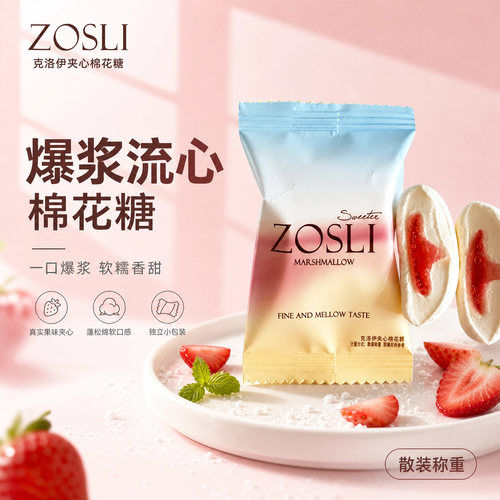 ZOSLI佐斯里夹心棉花糖独立装
