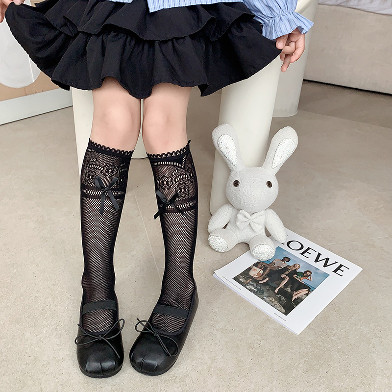 女童夏季公主中筒袜薄款儿童袜子