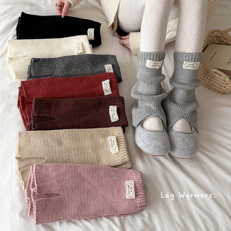 女童冬季袜套秋冬加厚针织堆堆袜复古咖色开叉布标韩系ins小腿袜,童装/婴儿装/亲子装,儿童袜子(0-16岁),淘宝优惠券,粉丝福利购,淘宝优惠卷