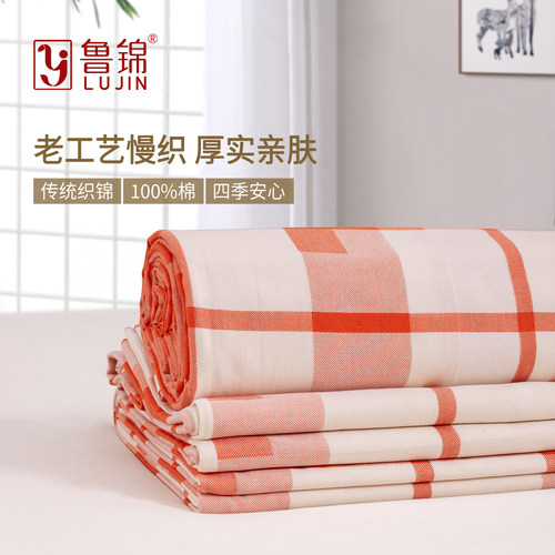 鲁锦100%新疆棉家纺老粗布床单