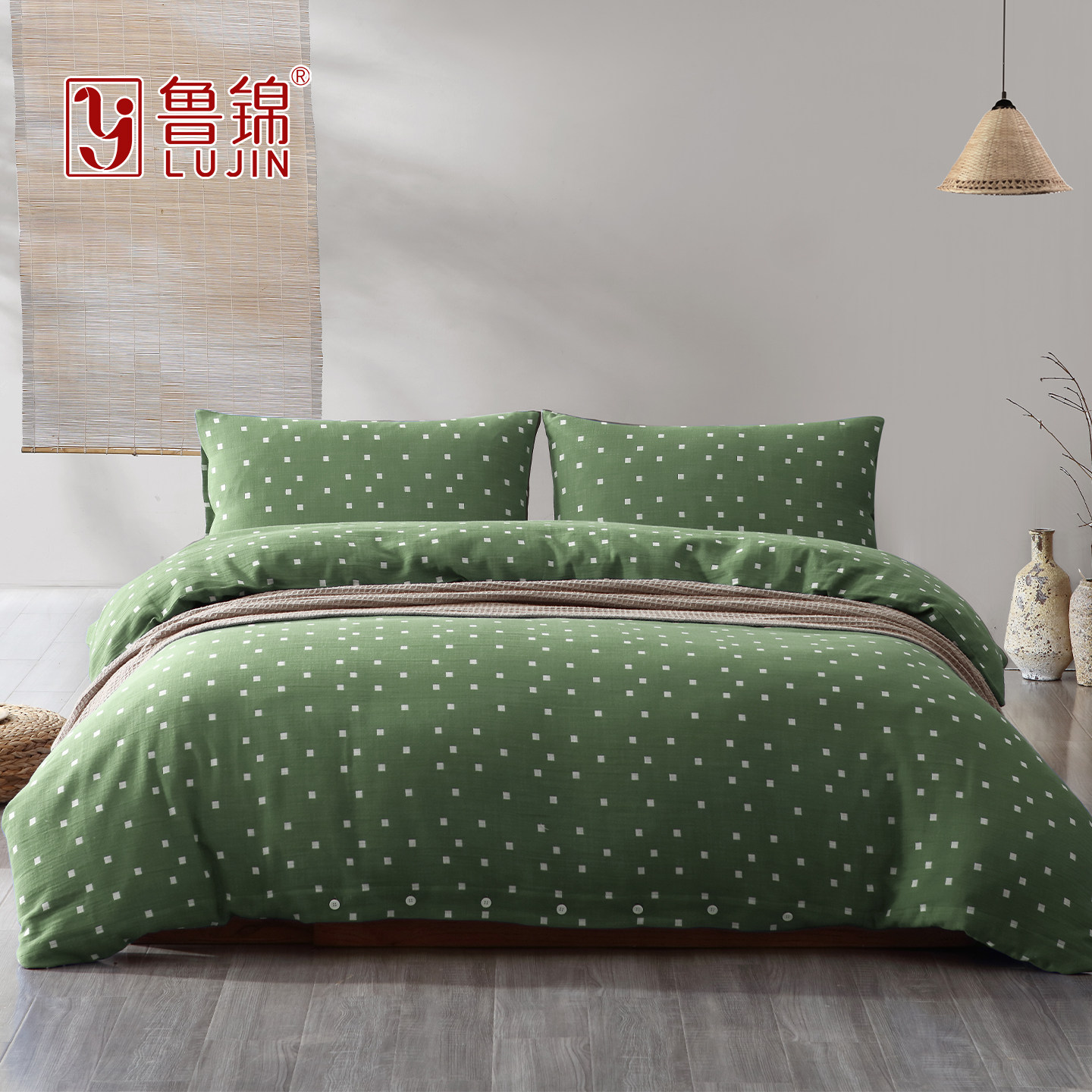 星缦映四件套100%新疆棉老粗布被套床单中式复古家纺鲁锦lujin,床上用品,床品套件/四件套/多件套,淘宝优惠券,粉丝福利购,淘宝优惠卷