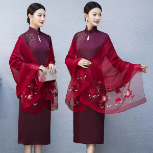 春秋夏刺绣中国风喜妈妈