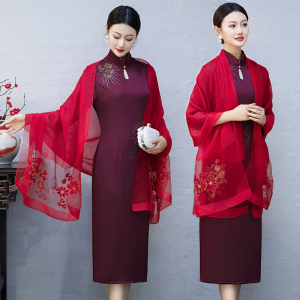 春夏秋冬刺绣中国风喜妈妈婆婆