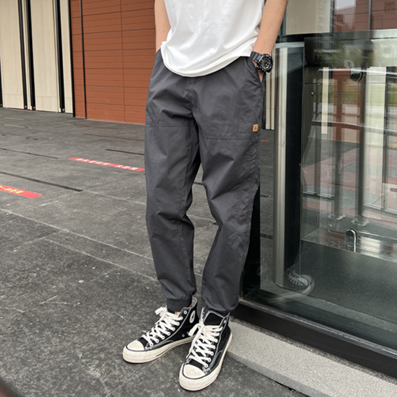 春秋季工装裤男夏季宽松束脚休闲裤设计感小众裤子个性痞帅哈伦裤,男装,休闲裤,淘宝优惠券,粉丝福利购,淘宝优惠卷