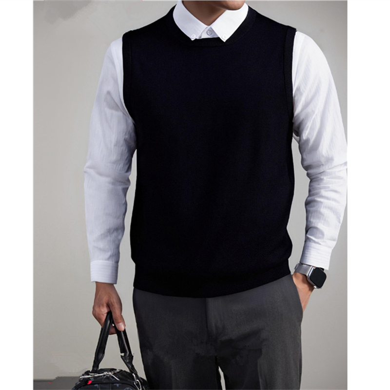 毛衣背心男士针织马甲
